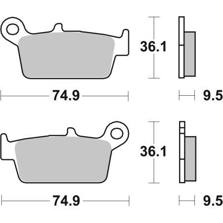 Klocki hamulcowe Brembo Off-Road Sintered SD
