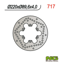 NG TARCZA HAMULCOWA PRZÓD/TYŁ MALAGUTI 125/150/180/200/250/400 (220x89,6x4)