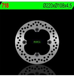NG TARCZA HAMULCOWA TYŁ DUCATI 748/749/916/996/998 '95-'02 (220X108X4,5) (4X8,5MM)