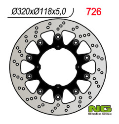 NG TARCZA HAMULCOWA PRZÓD HONDA XR 250/400/650 (SUPERMOTO)(320x118x5mm)(4x6,5mm)