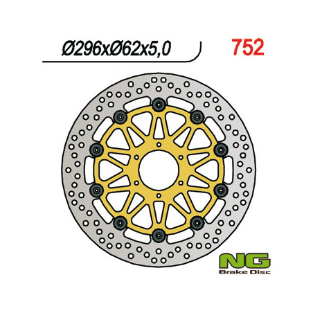 NG TARCZA HAMULCOWA PRZÓD HONDA XL 1000V '99-'03, VFR 800 '98-'16, V-TEC '02-'13, CROSS RUNNER '11-'14, F6C '97-'03