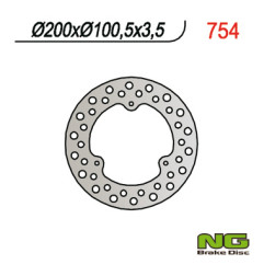 NG TARCZA HAMULCOWA PRZÓD SUZUKI RM 80/85 (200x100x3,5)