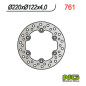 NG TARCZA HAMULCOWA TYŁ HONDA CR 125/250 '88-'89 (220x122x4) NG TARCZA HAMULCOWA TYŁ HONDA CR 125/250 '88-'89 (220x122x4)