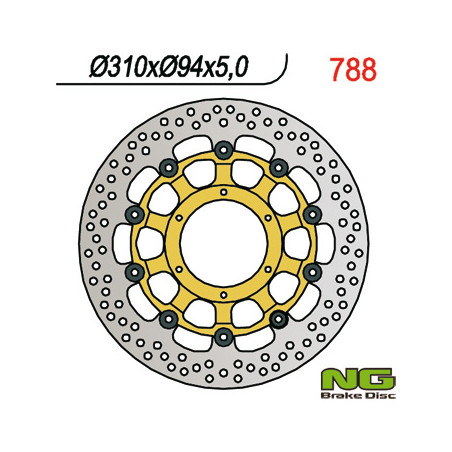 NG TARCZA HAMULCOWA PRZÓD HONDA CBR 1000 RR 04-05, CB 1300 01-10 CBR 600RR 03-08, CB 1000R 08-16