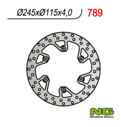 NG TARCZA HAMULCOWA TYŁ YAMAHA YZ 125/250 (02-18) YZF/WRF (02-18) SUZUKI RM 125/250 '88-'12 (245X115X4)(6X6,5MM)