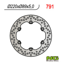 NG TARCZA HAMULCOWA TYŁ SUZUKI GSXR/ SV/ TL (220x89x5) (5X10,5MM)