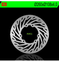 NG TARCZA HAMULCOWA PRZÓD RIEJU 50/125/250 YAMAHA XT 125X 05-09, DT 50 SM 05-07, DT 50X 03-06 (260x108x4)