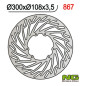 NG TARCZA HAMULCOWA PRZÓD DERBI 50/125, APRILIA 50/125, RIEJU 50 SMX (300x108x3,5) NG TARCZA HAMULCOWA PRZÓD DERBI 50/125, APRILIA 50/125, RIEJU 50 SMX (300x108x3,5)