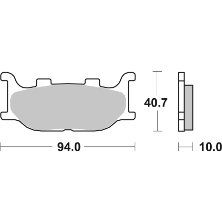 Klocki hamulcowe Brembo Scooter Sintered XS