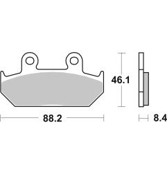 Klocki hamulcowe Brembo Street Sintered SA
