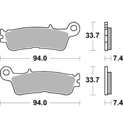 KLOCKI HAMULCOWE BRAKING SINTERED 995CM46 OFFROAD RACING