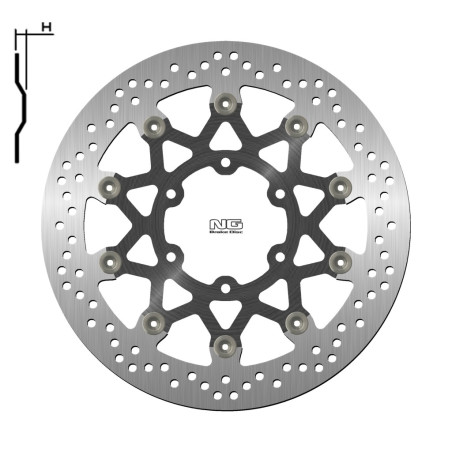 NG TARCZA HAMULCOWA PRZÓD KTM 390 ADVENTURE ABS '20, DUKE / ABS '17-20, RC / ABS 17-20, 125 DUKE / ABS '17-20 PŁYWAJĄCA