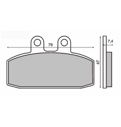 KLOCKI HAMULCOWE SINTER - TECH RMS 225100063 APRILLA SCARABEO 125