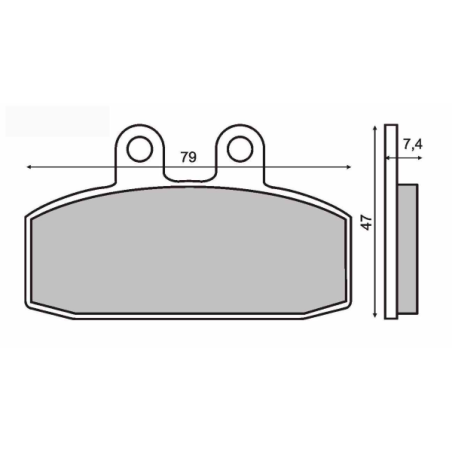 KLOCKI HAMULCOWE SINTER - TECH RMS 225100063 APRILLA SCARABEO 125