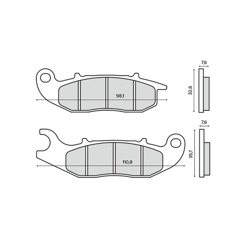 KLOCKI HAMULCOWE RMS APRILIA DERBI HONDA PCX PIAGGIO VESPA