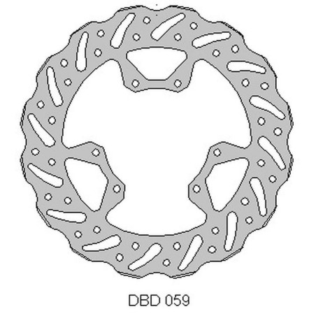 DELTA BRAKING TARCZA HAMULCOWA PRZÓD HONDA CRF 250 '15-21, CRF 450 '15-21, WAVE (260X101,2X4MM) (6X6,5MM) (NG1486)