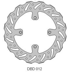 DELTA BRAKING TARCZA HAMULCOWA PRZÓD KAWASAKI KX 125 '89-'02, KX 250 '89-02, WAVE (250X100X3MM) (4X6,5MM) (NG1761,NG137)