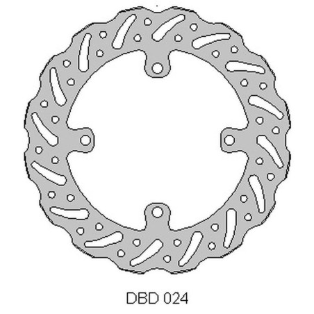 DELTA BRAKING TARCZA HAMULCOWA PRZÓD SUZUKI RMZ 250 '07-21, RMZ 450 '05-21, RMX450 '10-19, WAVE (250X118X3MM) (4X9,5MM)