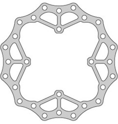 DELTA BRAKING TARCZA HAMULCOWA PRZÓD SUZUKI RMZ 250 '07-21, RMZ 450 '05-21, RMX450 '10-19, WAVE ULTRA LIGHT (4X9,5MM)