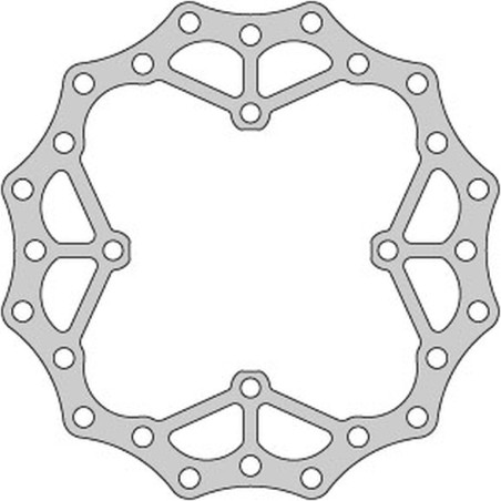 DELTA BRAKING TARCZA HAMULCOWA PRZÓD SUZUKI RMZ 250 '07-21, RMZ 450 '05-21, RMX450 '10-19, WAVE ULTRA LIGHT (4X9,5MM)