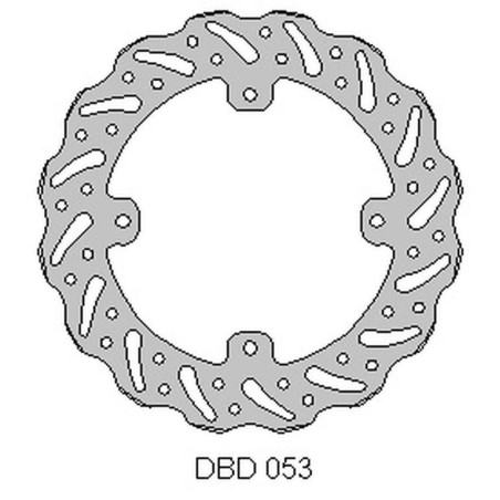 DELTA BRAKING TARCZA HAMULCOWA TYŁ HUSQVARNA TC 85 '14-20, KTM SX 85 '11-20, 250/350 FREERIDE '12-19, WAVE (4X6,5MM)