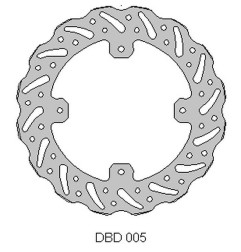 DELTA BRAKING TARCZA HAMULCOWA TYŁ HONDA CR 125 '02-07, CRF 250 '04-'21' -CRF 250 X 04-'21' CRF 450 WAVE (4X6,5MM)