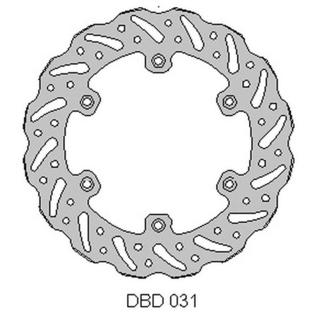 DELTA BRAKING TARCZA HAMULCOWA TYŁ YAMAHA WR 125 '92-00, YZ 125 '90-00,WR/YZ 250 '90-00, WRF/YZF 400/426 '98-00, WAVE