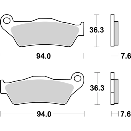 Klocki hamulcowe Brembo Off-Road Sintered SD