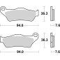 Klocki hamulcowe Brembo Off-Road Sintered SD Klocki hamulcowe Brembo Off-Road Sintered SD