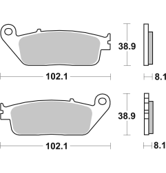 Klocki hamulcowe Brembo Scooter Sintered XS
