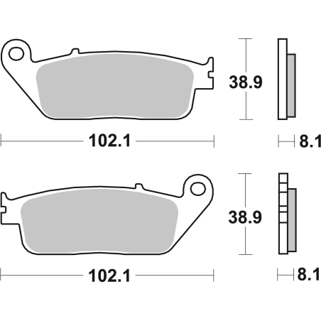 Klocki hamulcowe Brembo Scooter Sintered XS