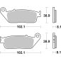 Klocki hamulcowe Brembo Scooter Sintered XS