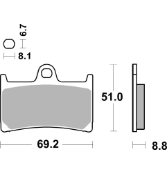 Klocki hamulcowe Brembo Scooter Sintered XS