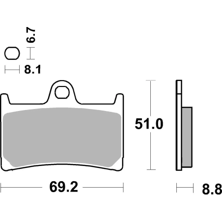 Klocki hamulcowe Brembo Scooter Sintered XS