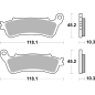 Klocki hamulcowe Brembo Street Sintered SP Klocki hamulcowe Brembo Street Sintered SP