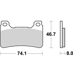 Klocki hamulcowe Brembo Street Sintered SA