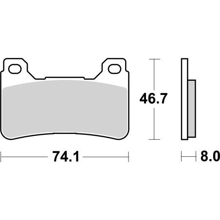 Klocki hamulcowe Brembo Street Sintered SA