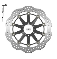 NG TARCZA HAMULCOWA PRZÓD HONDA XL 1000 V VARADERO '99-'13, VFR CROSSRUNNER 800 '11-14 (6X6,5MM) WAVE PŁYWAJĄCA