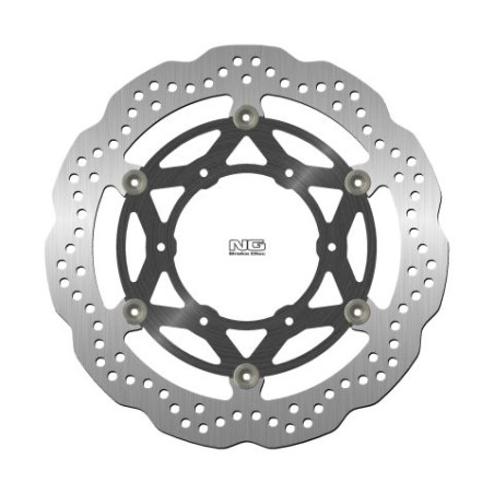 NG TARCZA HAMULCOWA PRZÓD SUZUKI GSX-S 1000 '15-'22 (6X8,5MM) WAVE PŁYWAJĄCA (ŚRODEK ALUMINIOWY) (GSX1000S, GSXS 1000)