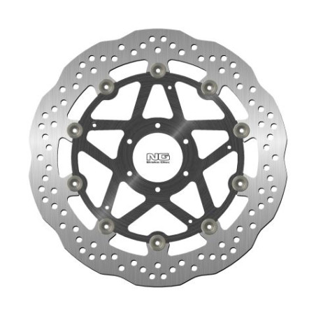 NG TARCZA HAMULCOWA PRZÓD DUCATI MONSTER 696 '08-14, ST3/ST4 '03-07 (6X8,5MM) WAVE PŁYWAJĄCA (ŚRODEK ALUMINIOWY)