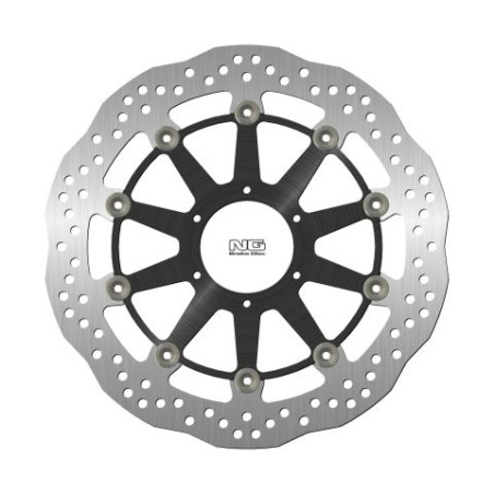 NG TARCZA HAMULCOWA PRZÓD HONDA CBR1000RR '09-19 (320X74X5MM) (6X6,5MM) WAVE PŁYWAJĄCA (ŚRODEK ALUMINIOWY)