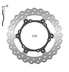 NG TARCZA HAMULCOWA PRZÓD KTM EXC 125/200/400/525/625 '90-17 (260X-X3MM) (6,6,5MM) WAVE PŁYWAJĄCA