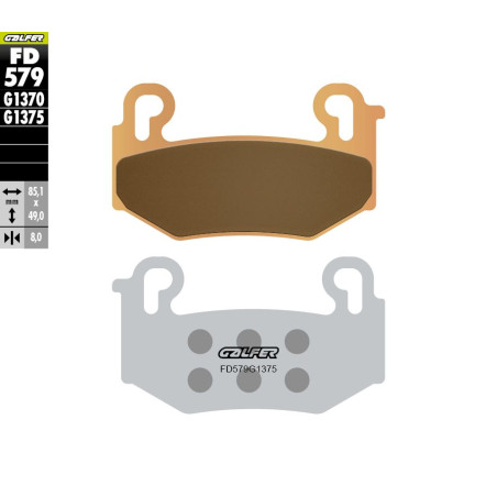 GALFER KLOCKI HAMULCOWE KH779 SPIEK METALICZNY SPORT BMW R 1300GS '23-'25