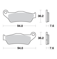 SBS PROMOCJA KLOCKI HAMULCOWE KH181 OFF-ROAD CARBON