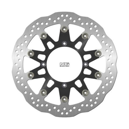 NG TARCZA HAMULCOWA PRZÓD KAWASAKI SUPERMOTARD 125/250 '06, SUPERMOTARD 450 '06-10 (4X9,5MM) WAVE PŁYWAJĄCA