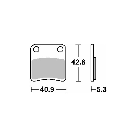 SBS PROMOCJA KLOCKI HAMULCOWE KH257/2 STREET STANDART CERAMIC KOLOR CZARNY