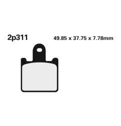 Klocki hamulcowe Nissin Street /Off-Road Sintered Metal 2P-311ST