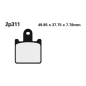 Klocki hamulcowe Nissin Street /Off-Road Sintered Metal 2P-311ST