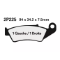 Klocki hamulcowe Nissin Street /Off-Road Sintered Metal 2P-225ST-MX
