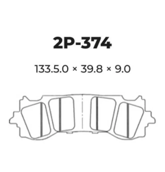Klocki hamulcowe Nissin Street /Off-Road Sintered Metal 2P-374ST